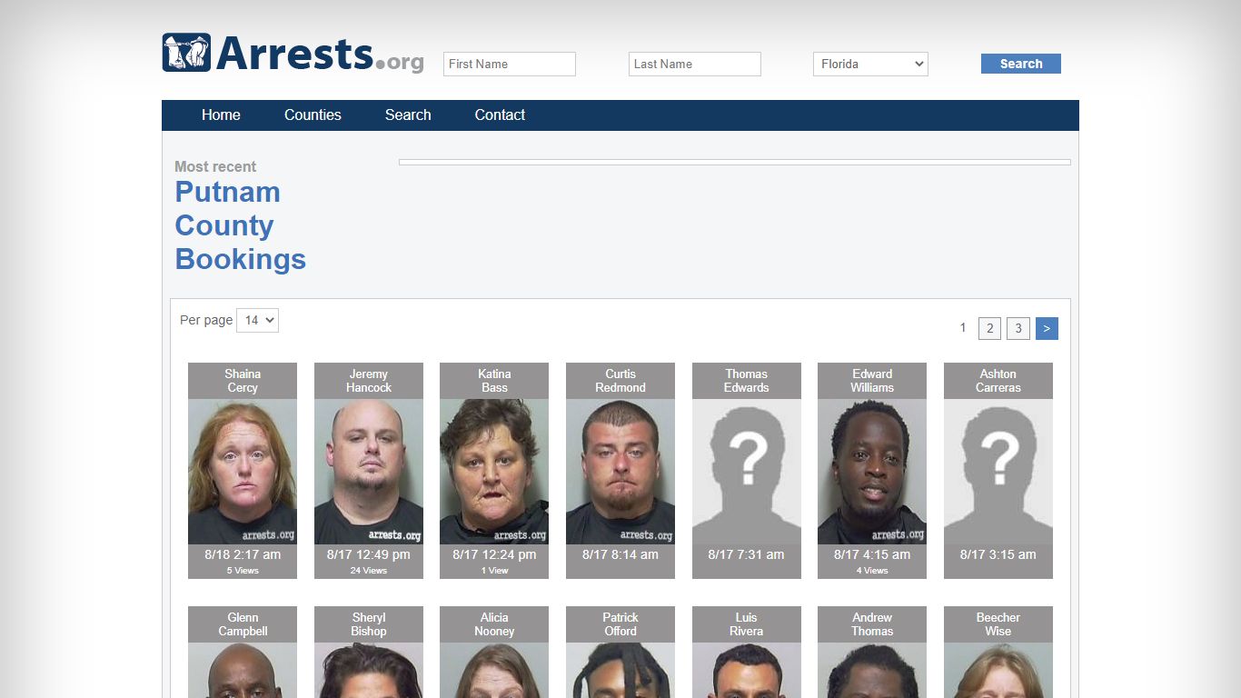 Putnam County Arrests and Inmate Search