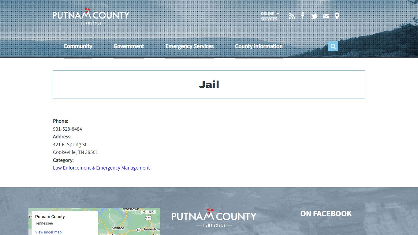 Jail | Putnam County TN